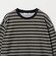 ベロアボーダー ロングスリーブ Tシャツ