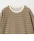 ベロアボーダー ロングスリーブ Tシャツ