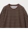 ベロアボーダー ロングスリーブ Tシャツ