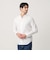 【WEB限定 WARDROBE SMART】コットン バンドカラー スキッパー シャツ