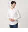 【WEB限定 WARDROBE SMART】コットン バンドカラー スキッパー シャツ