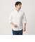 【WEB限定 WARDROBE SMART】コットン バンドカラー スキッパー シャツ