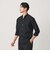 【WEB限定 WARDROBE SMART】コットン バンドカラー スキッパー シャツ