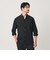 【WEB限定 WARDROBE SMART】コットン バンドカラー スキッパー シャツ