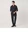 【WEB限定 WARDROBE SMART】コットン バンドカラー スキッパー シャツ