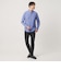 【WEB限定 WARDROBE SMART】コットン バンドカラー スキッパー シャツ