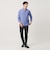 【WEB限定 WARDROBE SMART】コットン バンドカラー スキッパー シャツ
