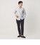【WEB限定 WARDROBE SMART】コットン バンドカラー スキッパー シャツ