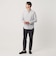 【WEB限定 WARDROBE SMART】コットン バンドカラー スキッパー シャツ