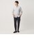 【WEB限定 WARDROBE SMART】コットン バンドカラー スキッパー シャツ