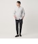 【WEB限定 WARDROBE SMART】コットン バンドカラー スキッパー シャツ