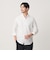 【WEB限定 WARDROBE SMART】コットン ワイドカラー スキッパー シャツ
