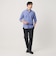 【WEB限定 WARDROBE SMART】コットン ワイドカラー スキッパー シャツ