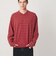 ウォッシュド ボーダー Vネック ロングスリーブ Tシャツ