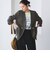 【WEB限定 Wardrobe DAILY MINIMAL】メランジ ダブルノーカラージャケット ウォッシャブル