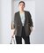 【WEB限定 Wardrobe DAILY MINIMAL】メランジ ダブルノーカラージャケット ウォッシャブル