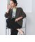【WEB限定 Wardrobe DAILY MINIMAL】メランジ ダブルノーカラージャケット ウォッシャブル