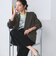 【WEB限定 Wardrobe DAILY MINIMAL】メランジ ダブルノーカラージャケット ウォッシャブル
