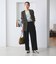 【WEB限定 Wardrobe DAILY MINIMAL】メランジ ダブルノーカラージャケット ウォッシャブル