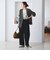 【WEB限定 Wardrobe DAILY MINIMAL】メランジ ダブルノーカラージャケット ウォッシャブル