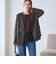 【WEB限定 Wardrobe DAILY MINIMAL】メランジ ダブルノーカラージャケット ウォッシャブル