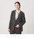 【WEB限定 Wardrobe DAILY MINIMAL】メランジ ダブルノーカラージャケット ウォッシャブル