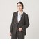 【WEB限定 Wardrobe DAILY MINIMAL】メランジ ダブルノーカラージャケット ウォッシャブル
