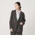 【WEB限定 Wardrobe DAILY MINIMAL】メランジ ダブルノーカラージャケット ウォッシャブル