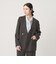 【WEB限定 Wardrobe DAILY MINIMAL】メランジ ダブルノーカラージャケット ウォッシャブル