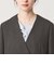【WEB限定 Wardrobe DAILY MINIMAL】メランジ ダブルノーカラージャケット ウォッシャブル