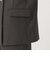 【WEB限定 Wardrobe DAILY MINIMAL】メランジ ダブルノーカラージャケット ウォッシャブル