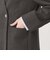 【WEB限定 Wardrobe DAILY MINIMAL】メランジ ダブルノーカラージャケット ウォッシャブル