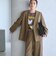 【WEB限定 Wardrobe DAILY MINIMAL】メランジ ダブルノーカラージャケット ウォッシャブル