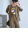【WEB限定 Wardrobe DAILY MINIMAL】メランジ ダブルノーカラージャケット ウォッシャブル