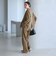 【WEB限定 Wardrobe DAILY MINIMAL】メランジ ダブルノーカラージャケット ウォッシャブル