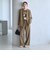 【WEB限定 Wardrobe DAILY MINIMAL】メランジ ダブルノーカラージャケット ウォッシャブル