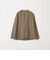 【WEB限定 Wardrobe DAILY MINIMAL】メランジ ダブルノーカラージャケット ウォッシャブル