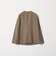 【WEB限定 Wardrobe DAILY MINIMAL】メランジ ダブルノーカラージャケット ウォッシャブル