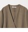 【WEB限定 Wardrobe DAILY MINIMAL】メランジ ダブルノーカラージャケット ウォッシャブル