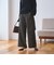 【WEB限定 Wardrobe DAILY MINIMAL】メランジ ステッチワイドパンツ ウォッシャブル