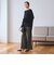 【WEB限定 Wardrobe DAILY MINIMAL】メランジ ステッチワイドパンツ ウォッシャブル