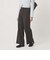 【WEB限定 Wardrobe DAILY MINIMAL】メランジ ステッチワイドパンツ ウォッシャブル