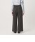 【WEB限定 Wardrobe DAILY MINIMAL】メランジ ステッチワイドパンツ ウォッシャブル