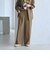 【WEB限定 Wardrobe DAILY MINIMAL】メランジ ステッチワイドパンツ ウォッシャブル