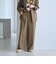 【WEB限定 Wardrobe DAILY MINIMAL】メランジ ステッチワイドパンツ ウォッシャブル