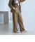 【WEB限定 Wardrobe DAILY MINIMAL】メランジ ステッチワイドパンツ ウォッシャブル