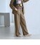 【WEB限定 Wardrobe DAILY MINIMAL】メランジ ステッチワイドパンツ ウォッシャブル