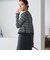 【WEB限定 Wardrobe DAILY MINIMAL】ボーダー ペプラムニットカーディガン