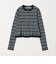 【WEB限定 Wardrobe DAILY MINIMAL】ボーダー ペプラムニットカーディガン