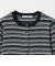【WEB限定 Wardrobe DAILY MINIMAL】ボーダー ペプラムニットカーディガン